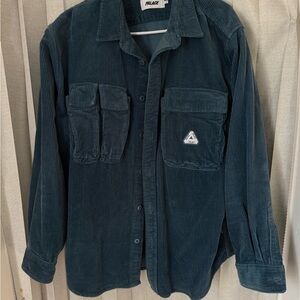 Palace Men's Corduroy Shirt - Dark Teal